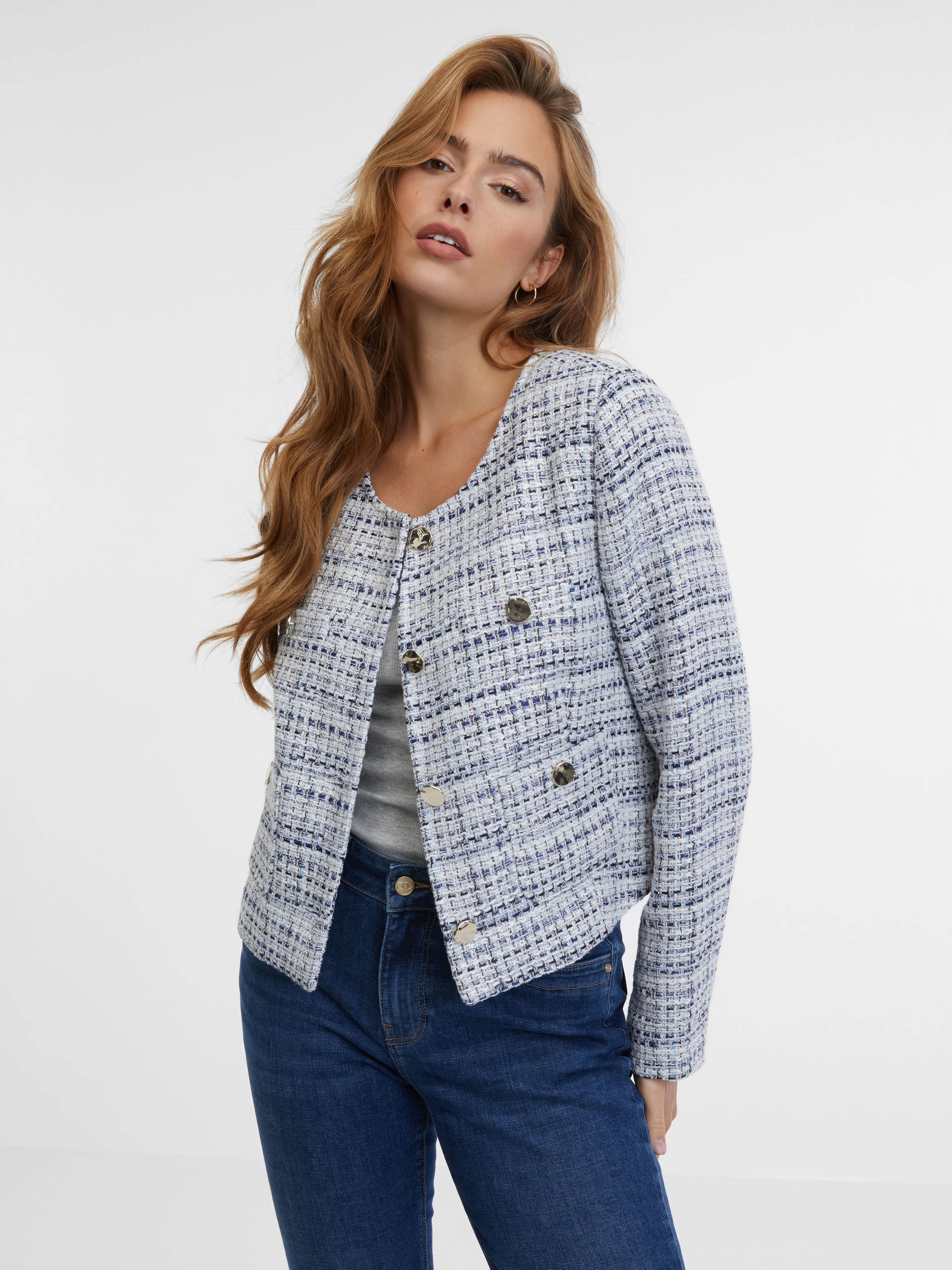 Blaue Damenjacke ORSAY