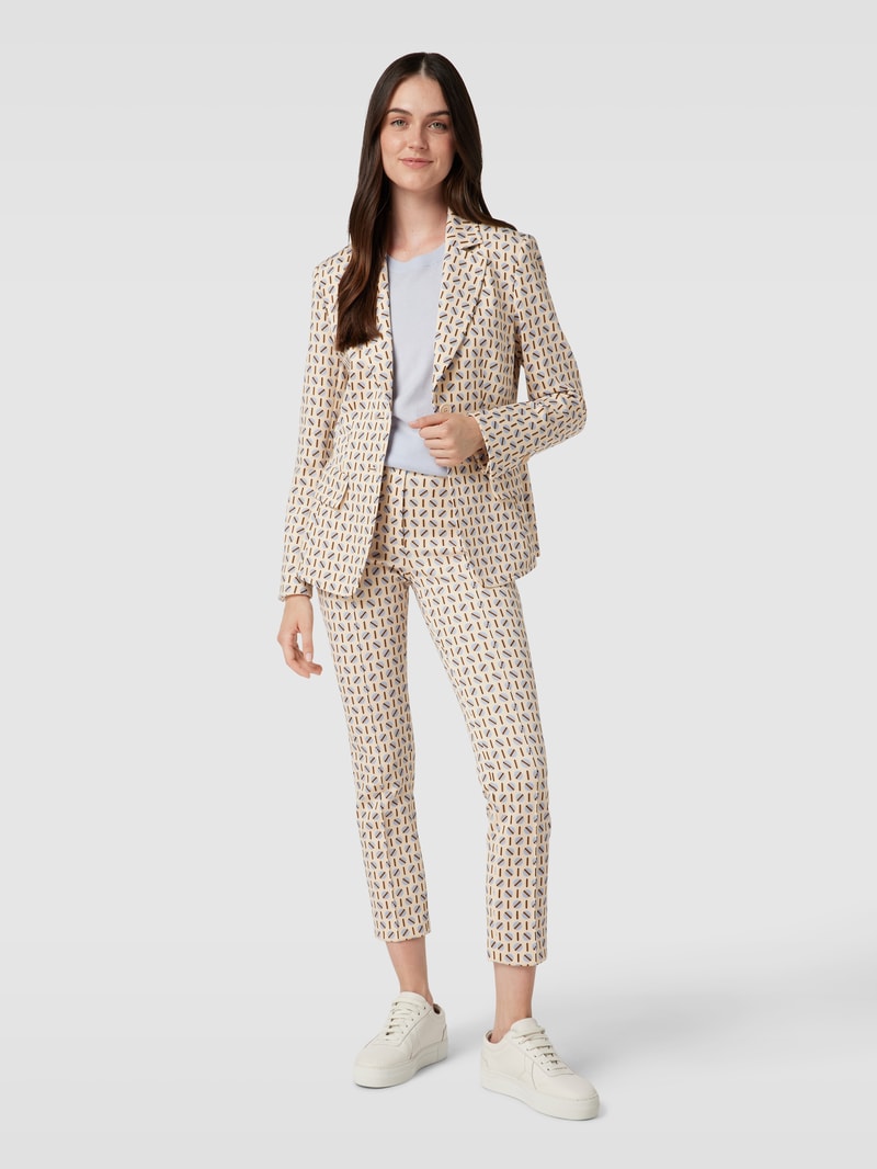Blazer mit Reverskragen in ecru