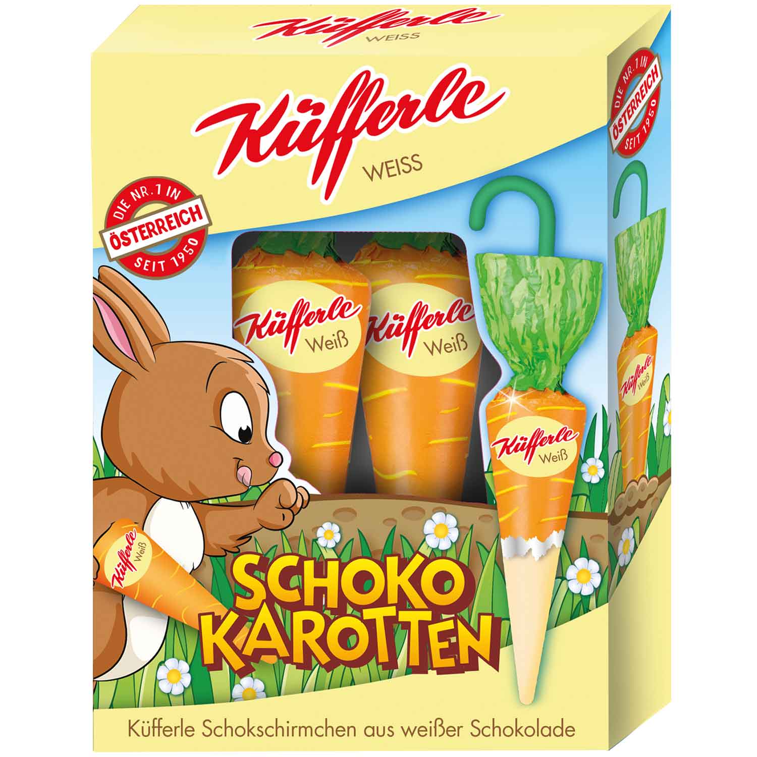 Küfferle Schokokarotten Weiss 4er