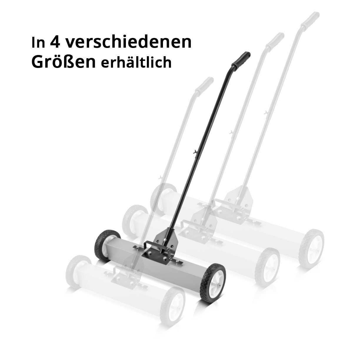 STAHLWERK Handkehrmaschine Magnet-Bodenkehrer MBK-24 ST mit 610 mm Breite, 61 cm Arbeitsbreite, (Packung, 1-St)