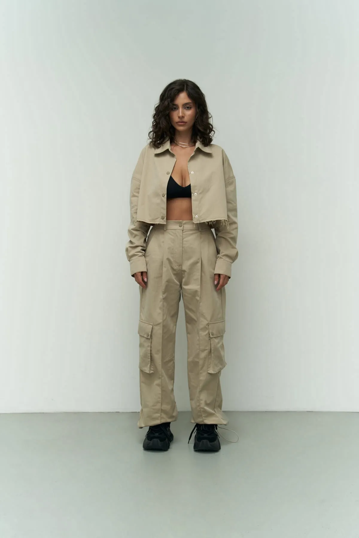 MAİ COLLECTİON  Zweiteiler - Beige - Oversized