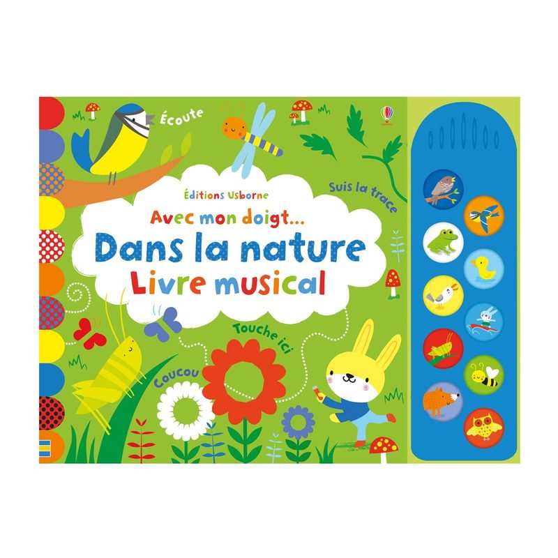 Livre sonore Avec mon doigt… les bruits de la nature - Usborne