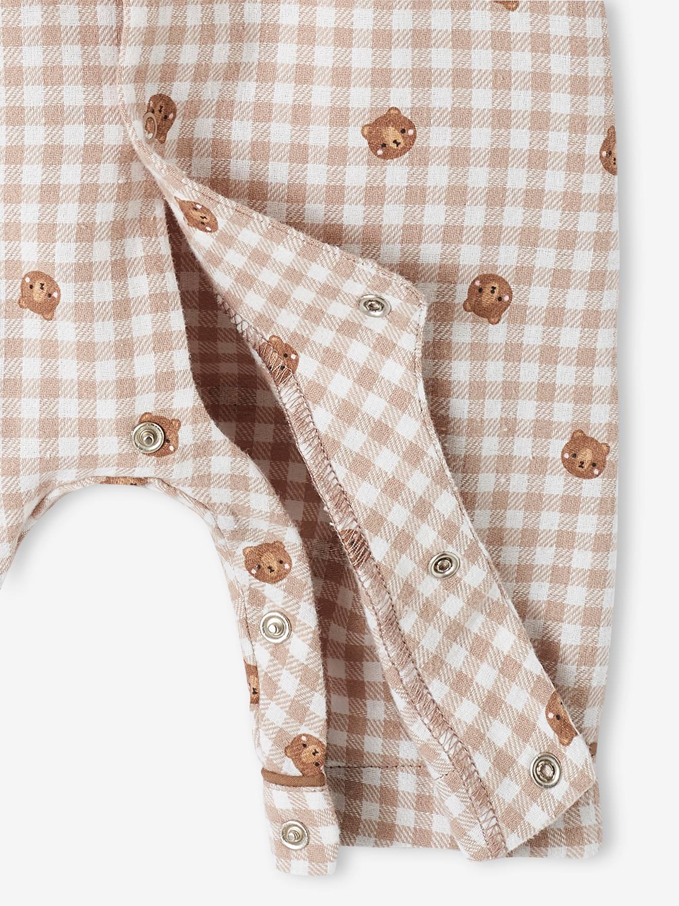 Vertbaudet Jungen Baby Strampler, Oeko-Tex - beige