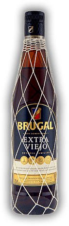 Brugal Extra Viejo 38% Brugal Extra Viejo 38% Er will auf sein Alter aufmerksam machen. Alter 8 J. - 0,7	 Liter - Vol 38%