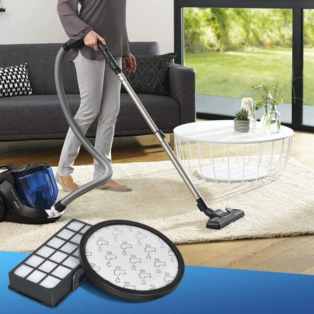 Zubehör-Set 2 Stück Filter für 4AAAA Staubsauger, Ersatzfilter Zubehör Kompatibel, Melteine