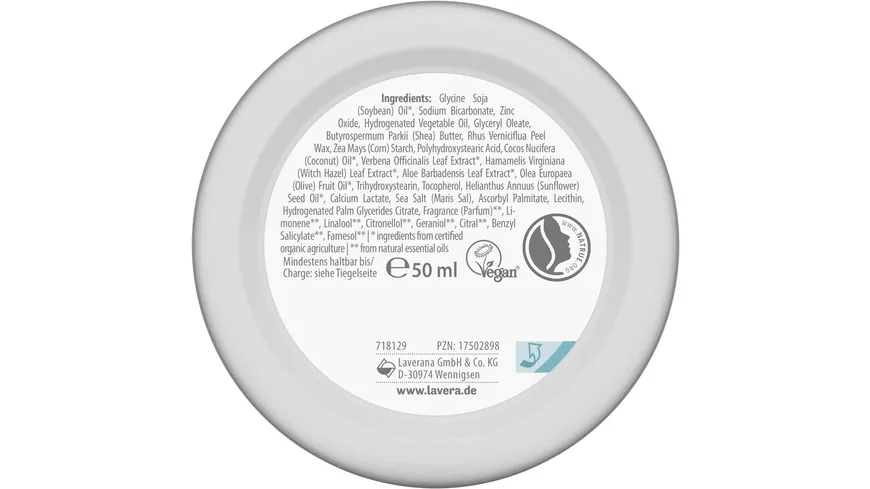lavera BASIS SENSITIV Deo Creme NATURAL & SENSITIVE 50 ml