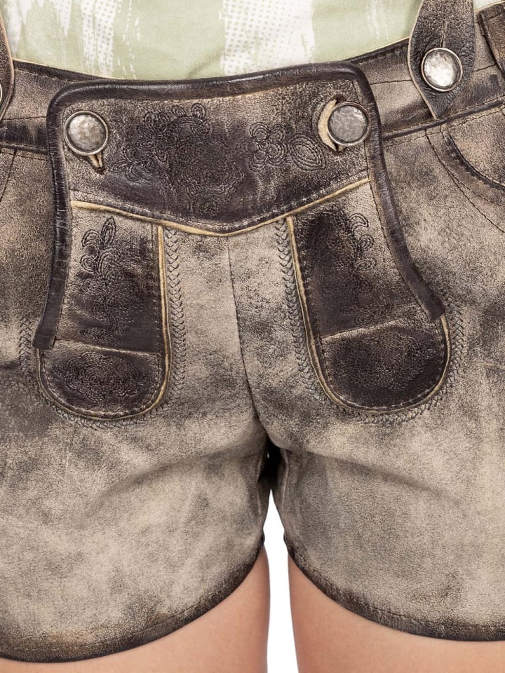 MADDOX Lederhose STRINBERG in stein günstig kaufen