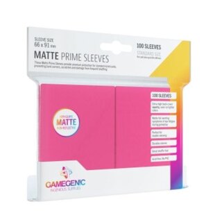 Gamegenic - Matte Prime Sleeves Pink (100)