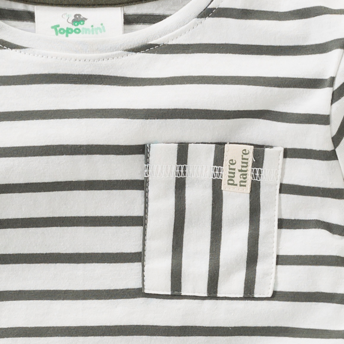 2 Baby Langarmshirts mit Brusttasche