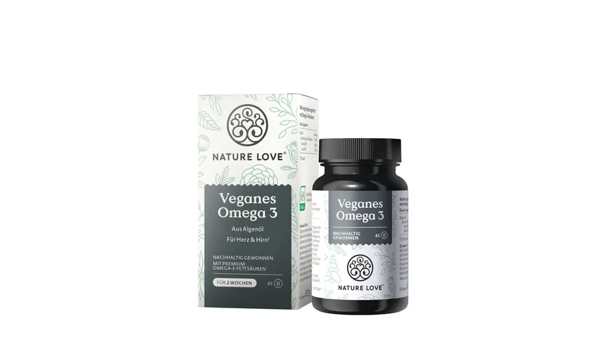 NATURE LOVE Veganes Omega 3 Kapseln 27 g
