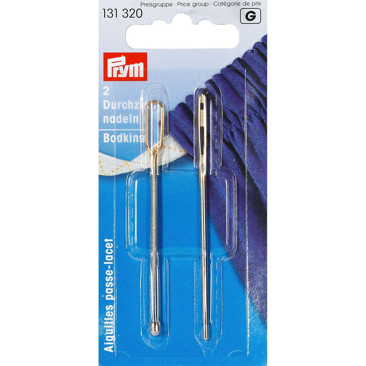 Prym Durchziehnadeln, Länge: 65–70 mm, Inhalt: 2 Stück