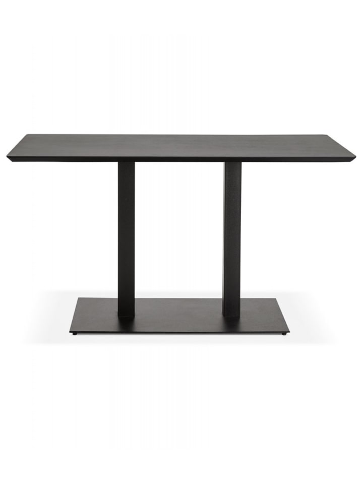 KADIMA DESIGN Esstisch Schwarz Holz Metall | Modern Elegant in Schwarz günstig kaufen