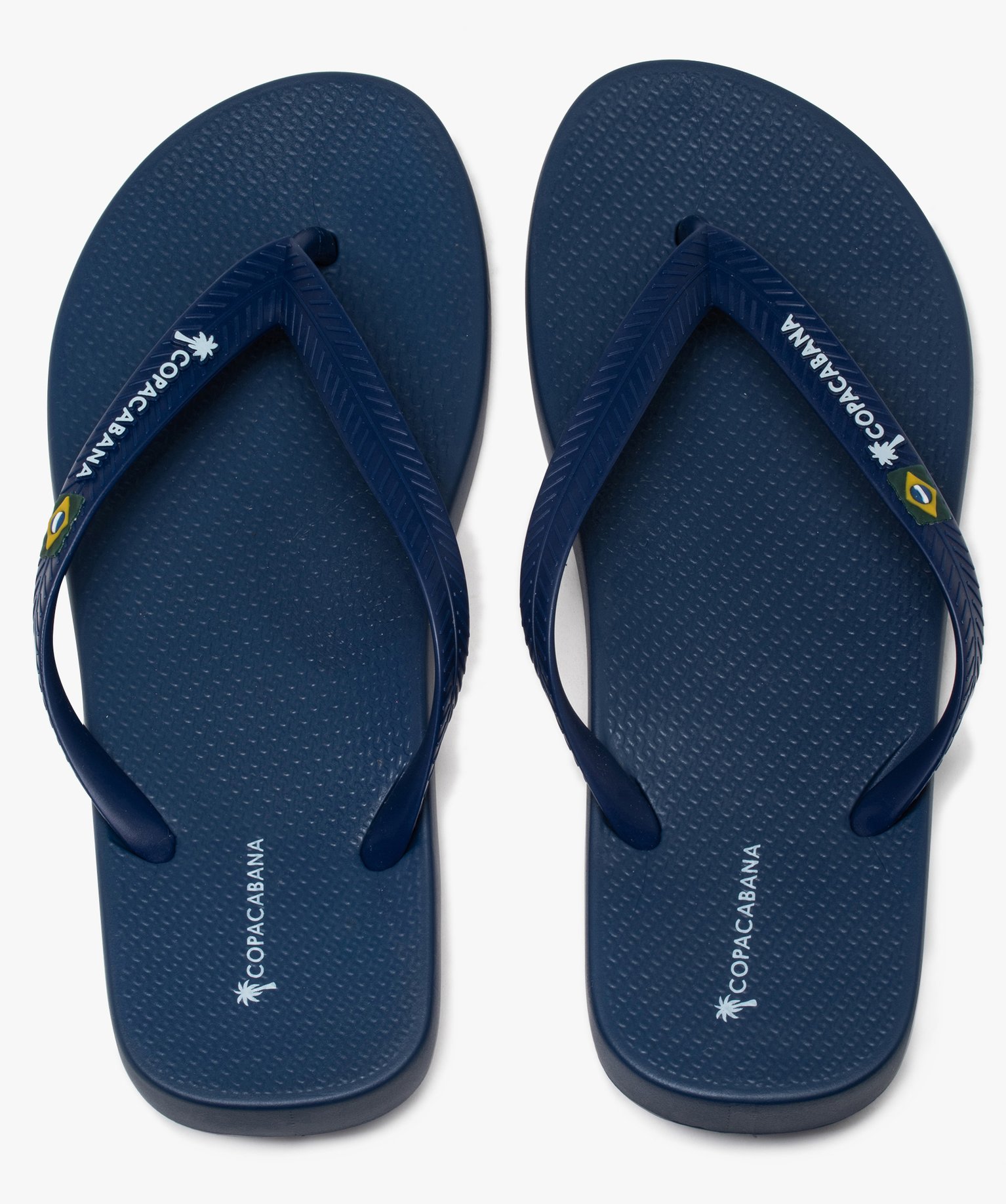 Tongs homme unies à bride souple - Copacabana marine | GEMO