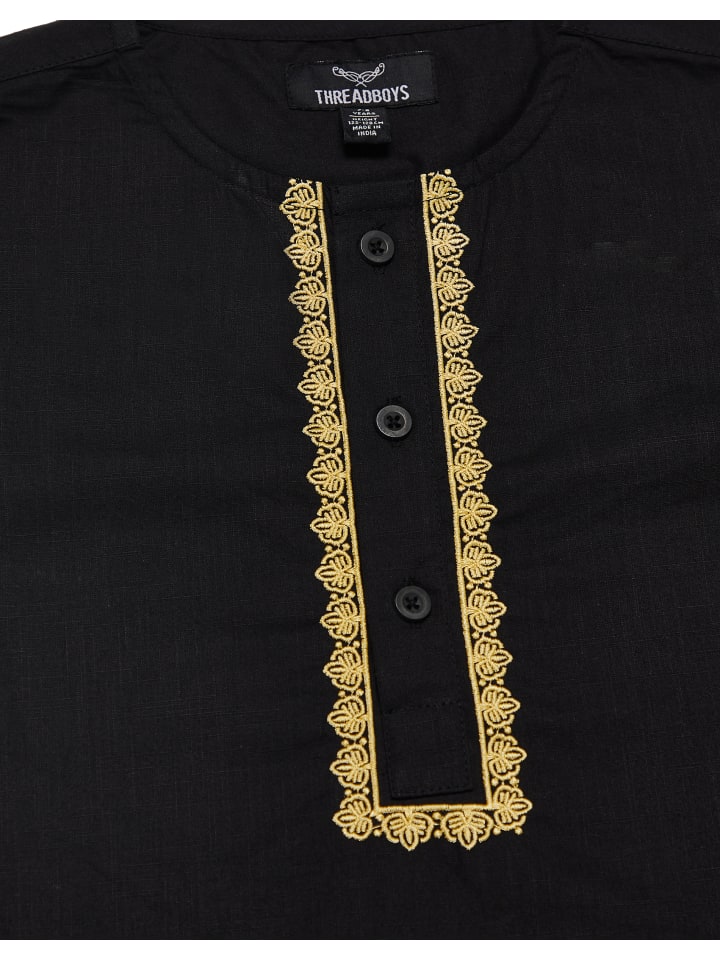 Threadboys Langarmhemd TBB Woven Eid Walsh in Black günstig kaufen