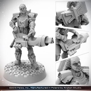 Starfinder Miniatures: Half-Orc Soldier