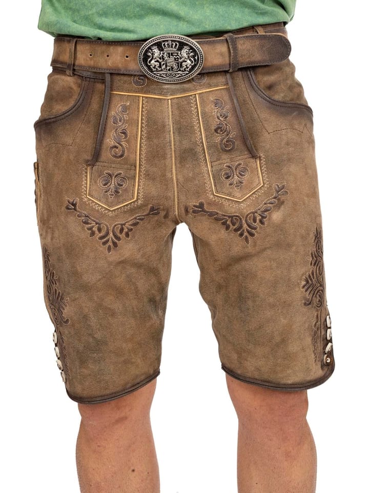MADDOX Lederhose RONN in braun günstig kaufen