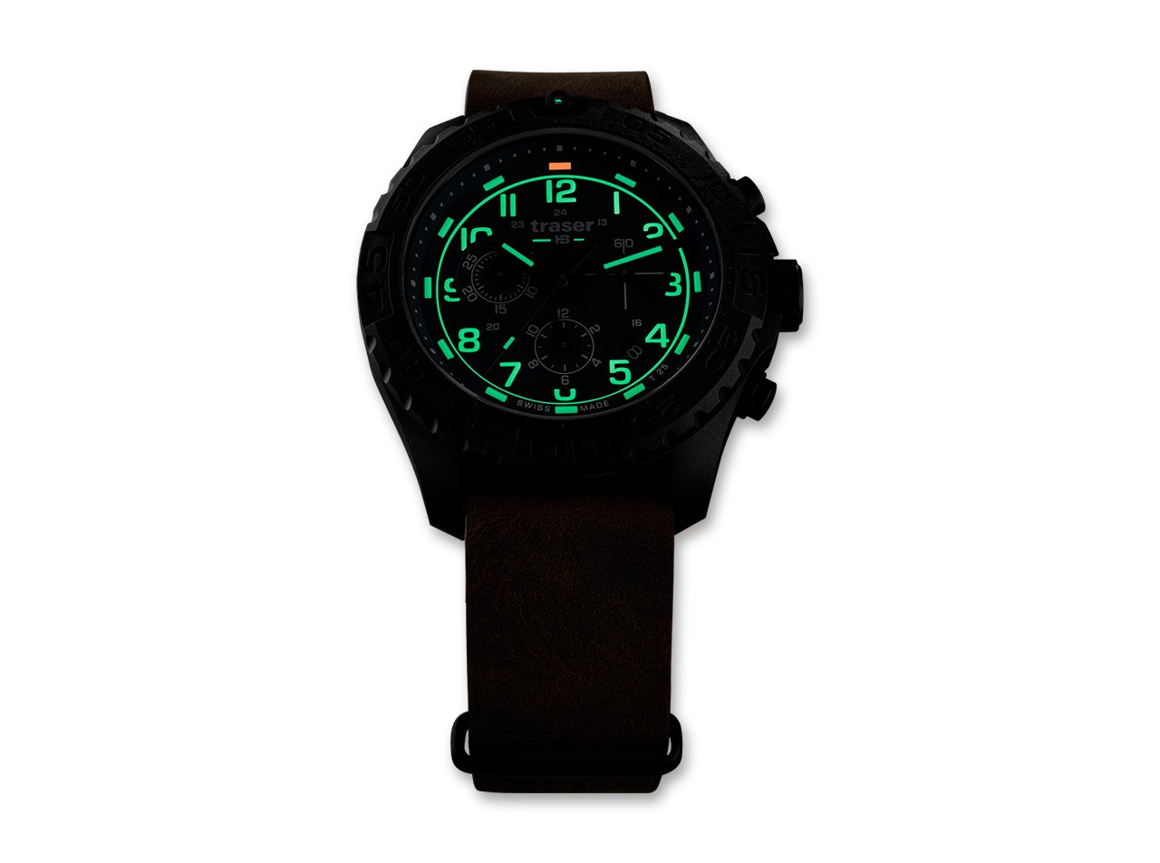 P96 OdP Evolution Chrono Petrol Leder