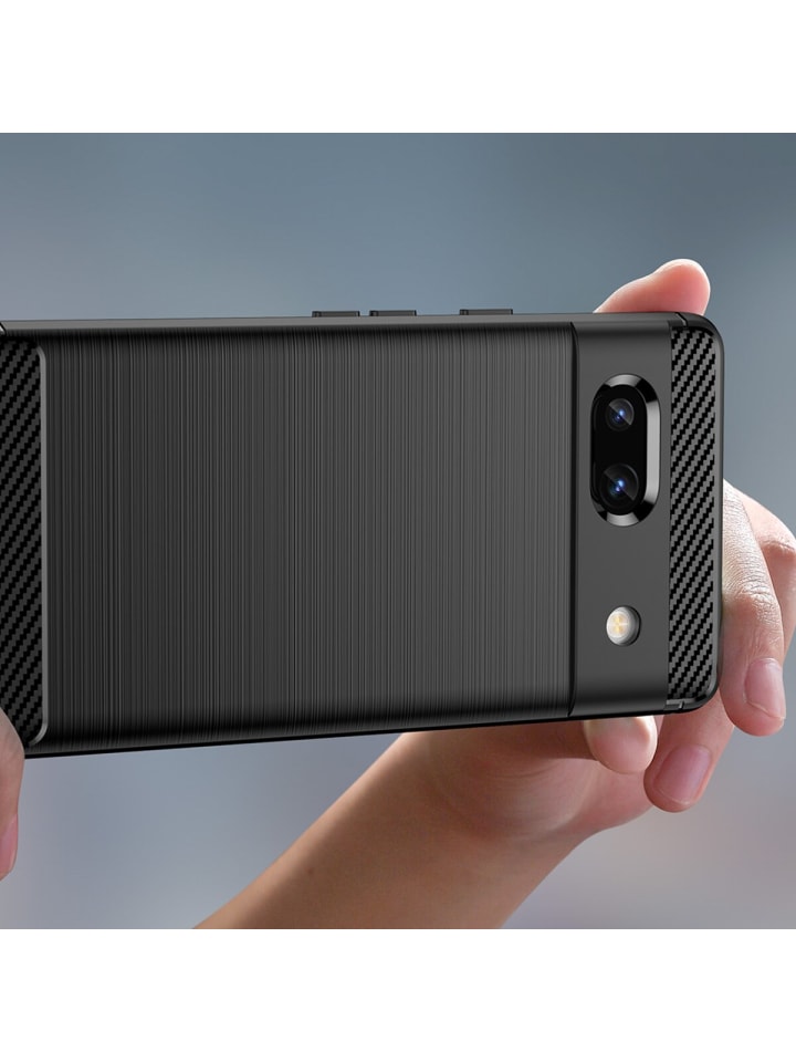COFI 1453 Carbon Case kompatibel mit Motorola Moto G35 5G flexible in Schwarz günstig kaufen S