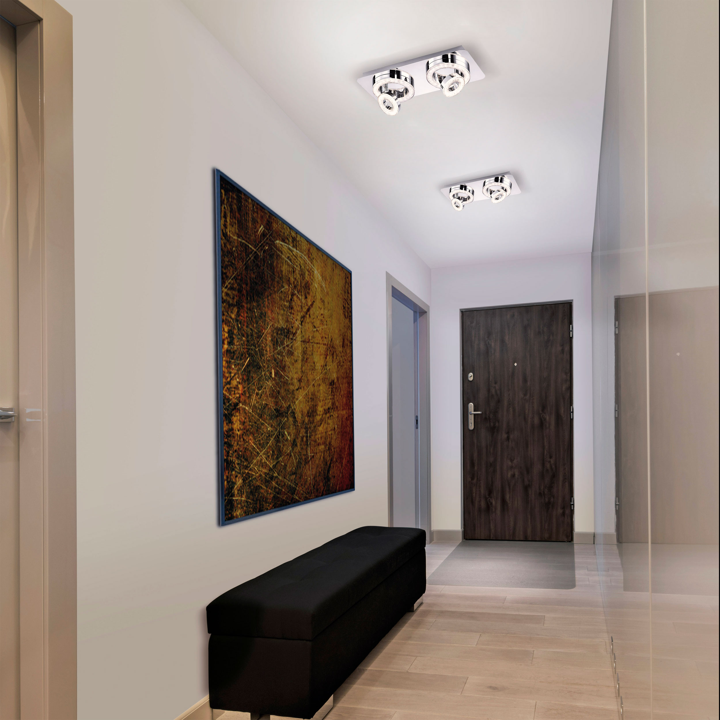 JUST LIGHT.LED-Deckenleuchte 4flg
