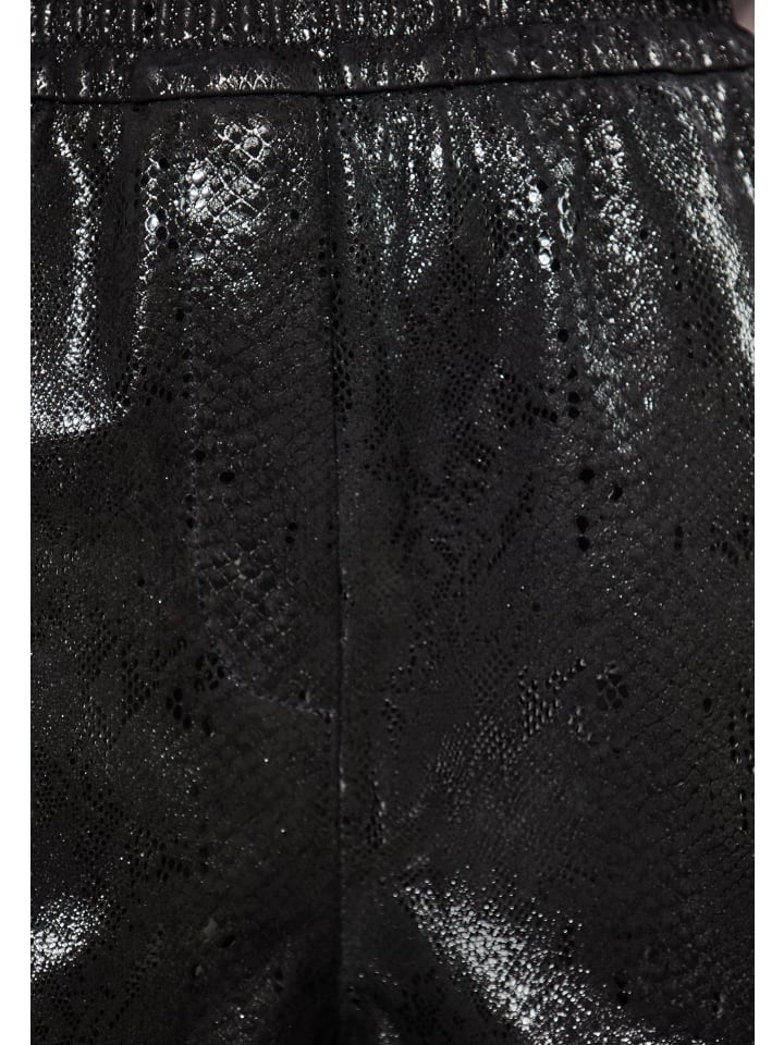 faina Shorts in Schlange Schwarz günstig kaufen