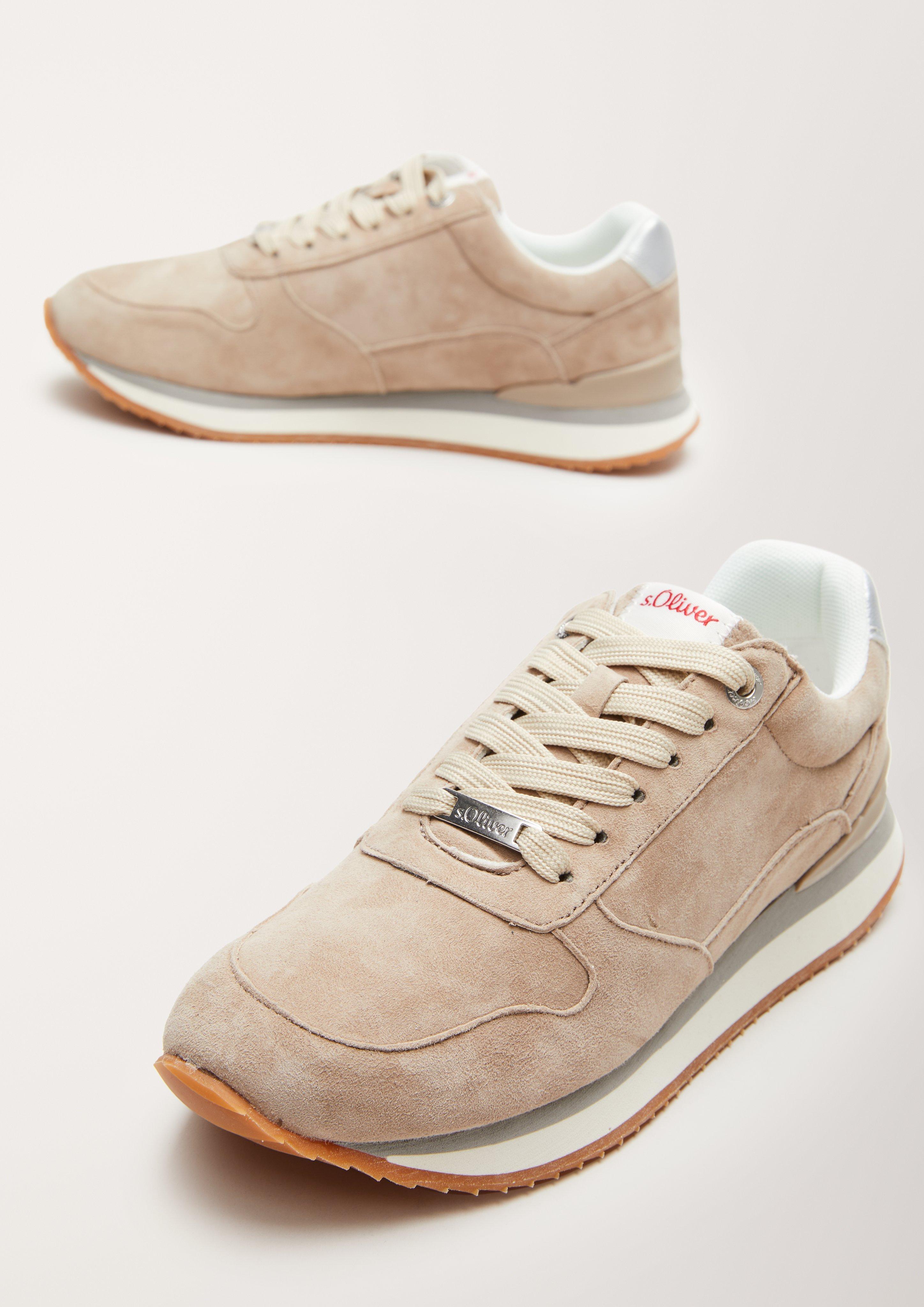 Fabric-Mix-Sneaker mit Leder  6005309-341