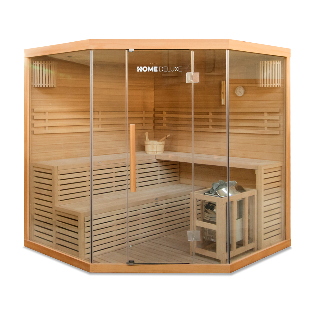 Home Deluxe Traditionelle Sauna SKYLINE XL BIG 200 x 200 cm