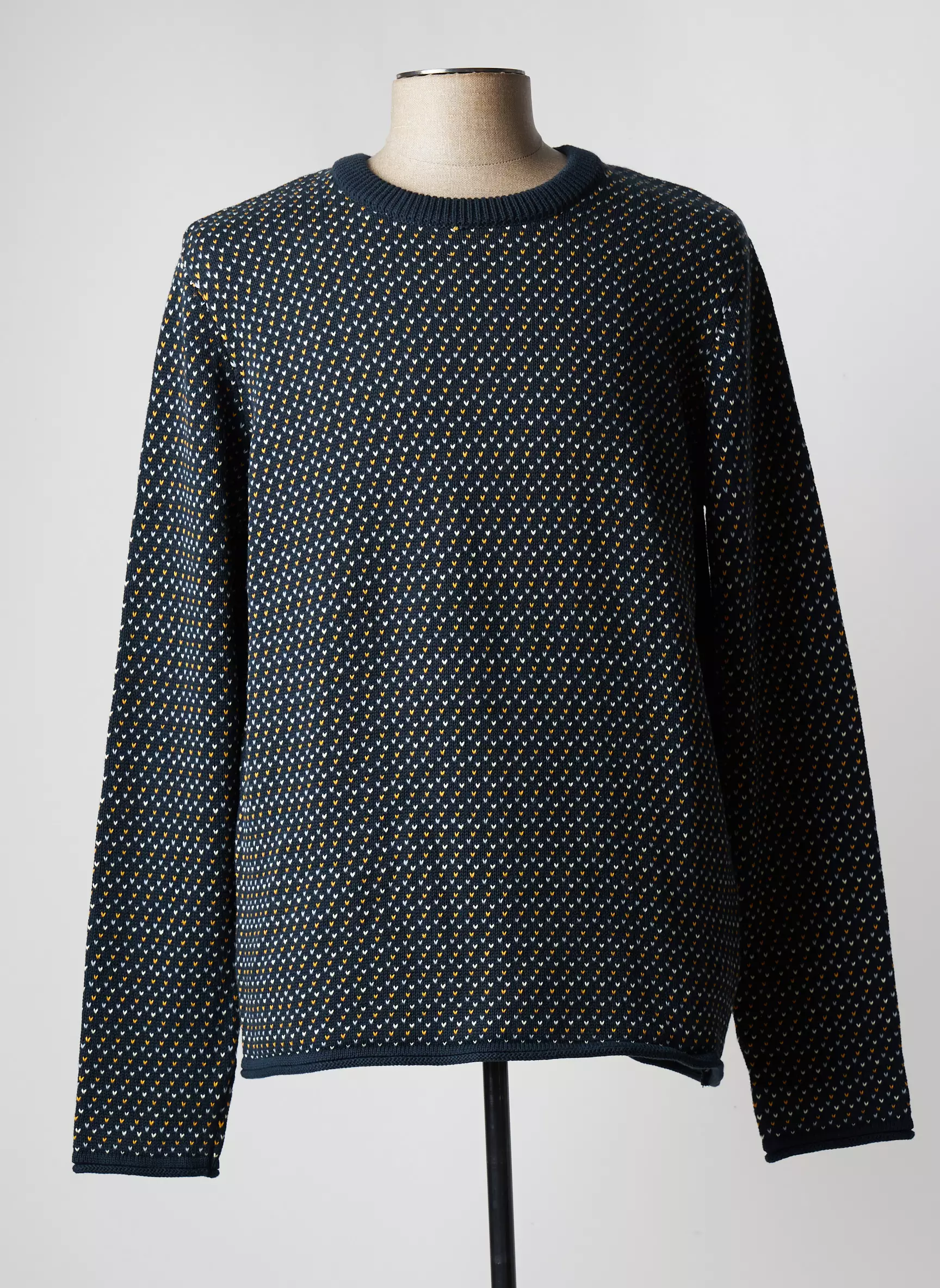 Knowledge Cotton Apparel Pulls Homme couleur bleu
