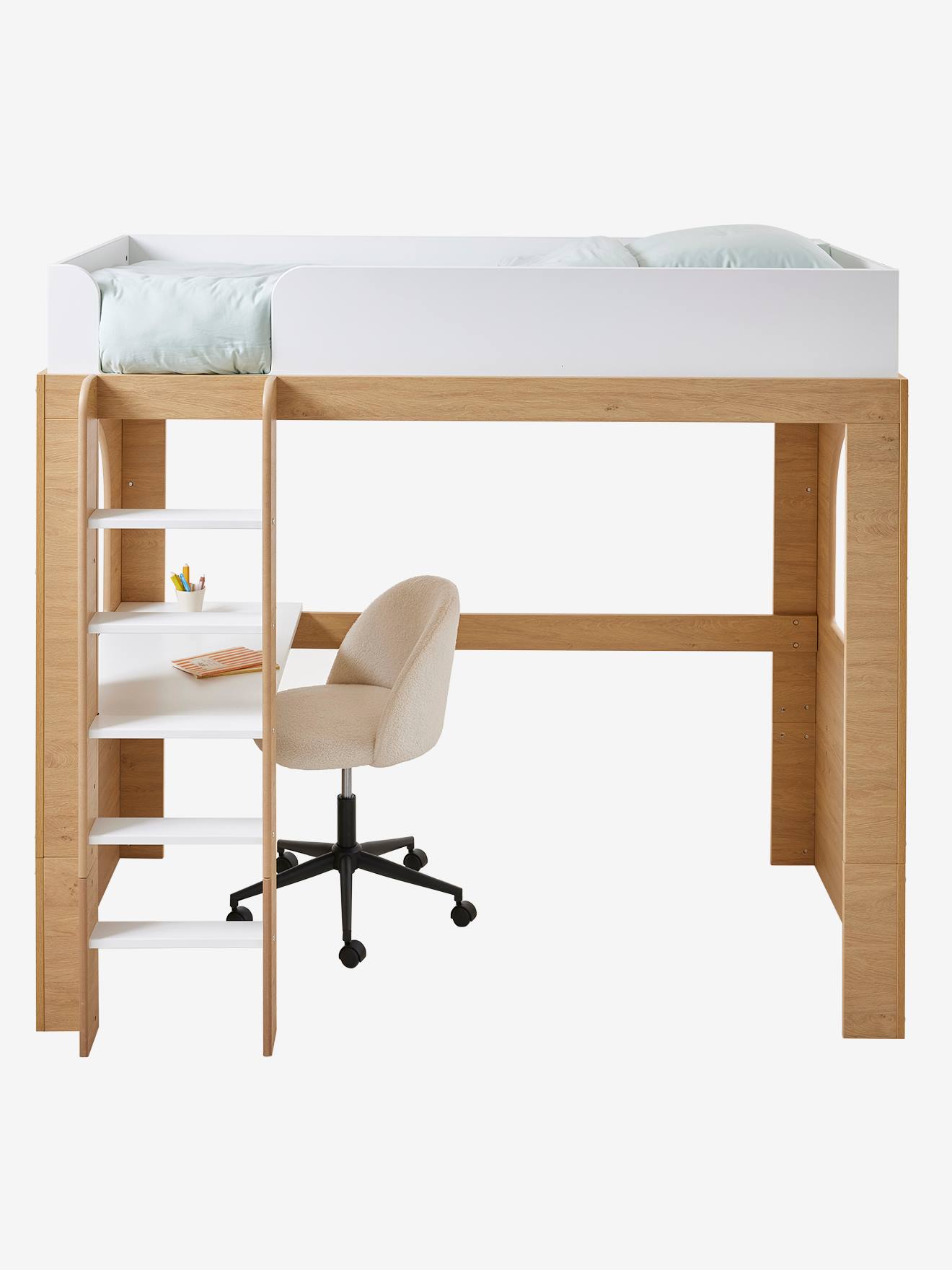 Vertbaudet 3-in-1 Kinder Hochbett - natur