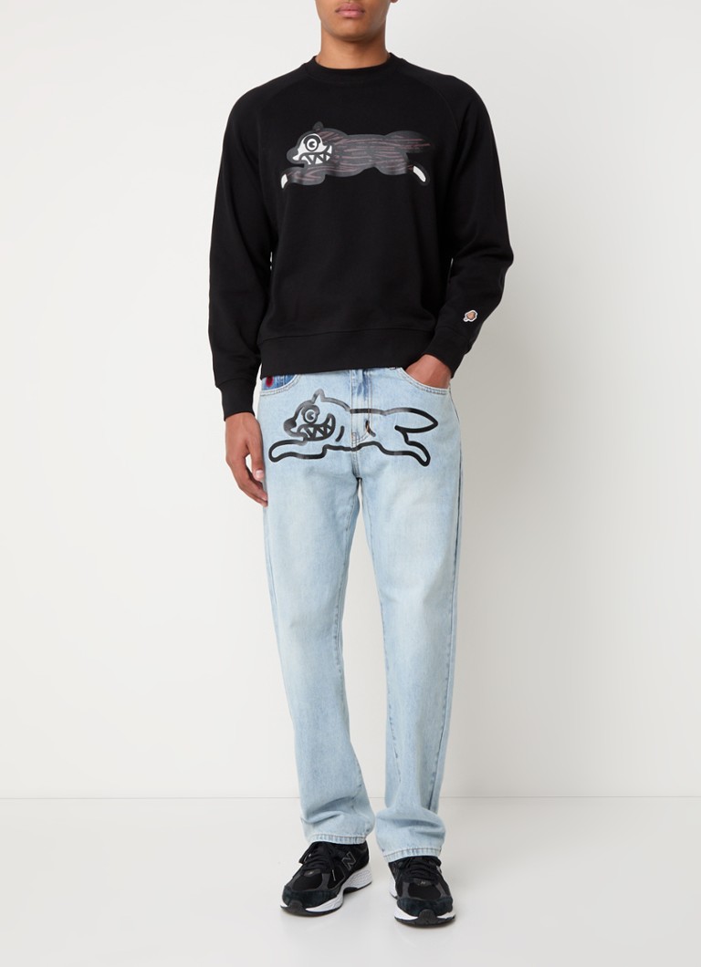 ICECREAM Woodgrain Running Dog sweater with logo print