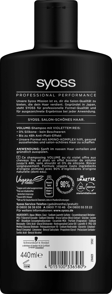 Shampoo Volume Lift, 440 ml