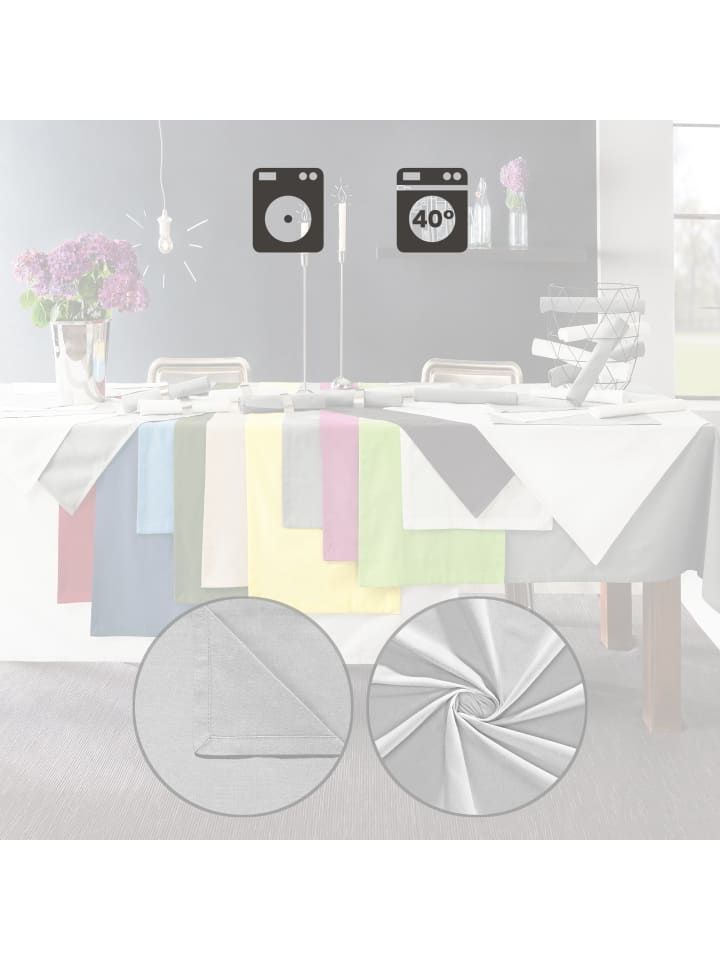 REDBEST Tischdecke Seattle in weiß günstig kaufen
