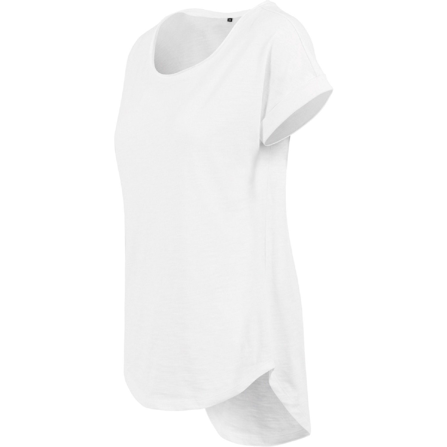 Build Your Brand T-Shirt 1er/2er Pack Damen Long Slub T-Shirt für Frauen u. Mädchen (1-tlg) Gr. XS bis 5XL, 100% Baumwolle