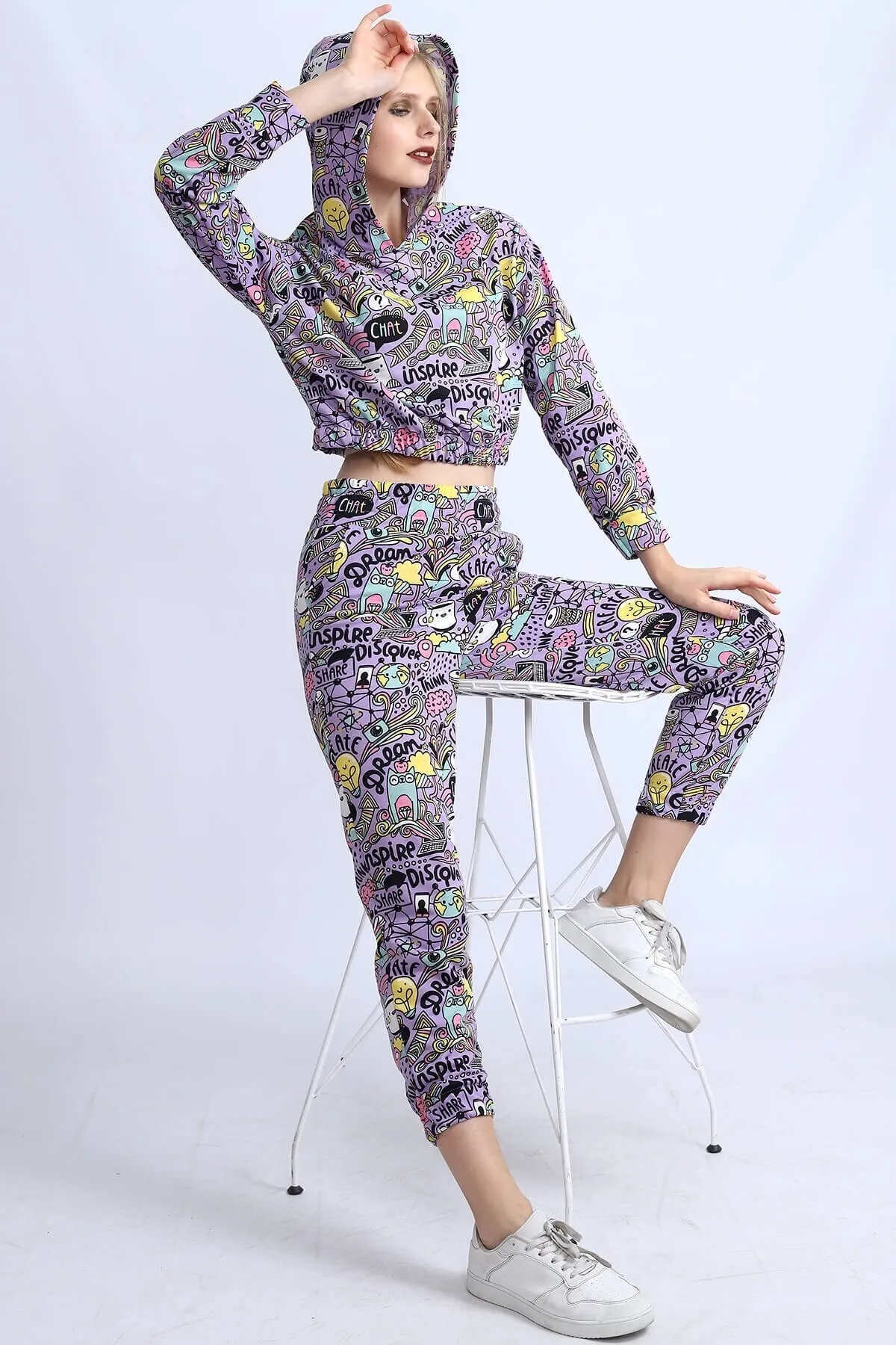 Deafox  Zweiteiler - Lila - Regular Fit