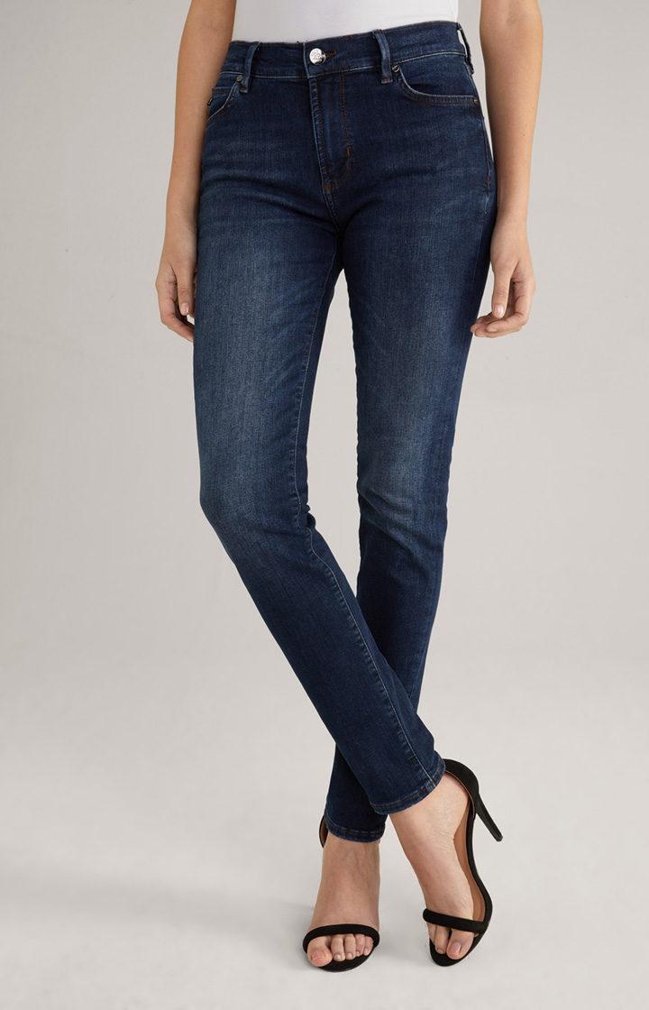 Slim-Jeans Sol in Dark Blue Washed