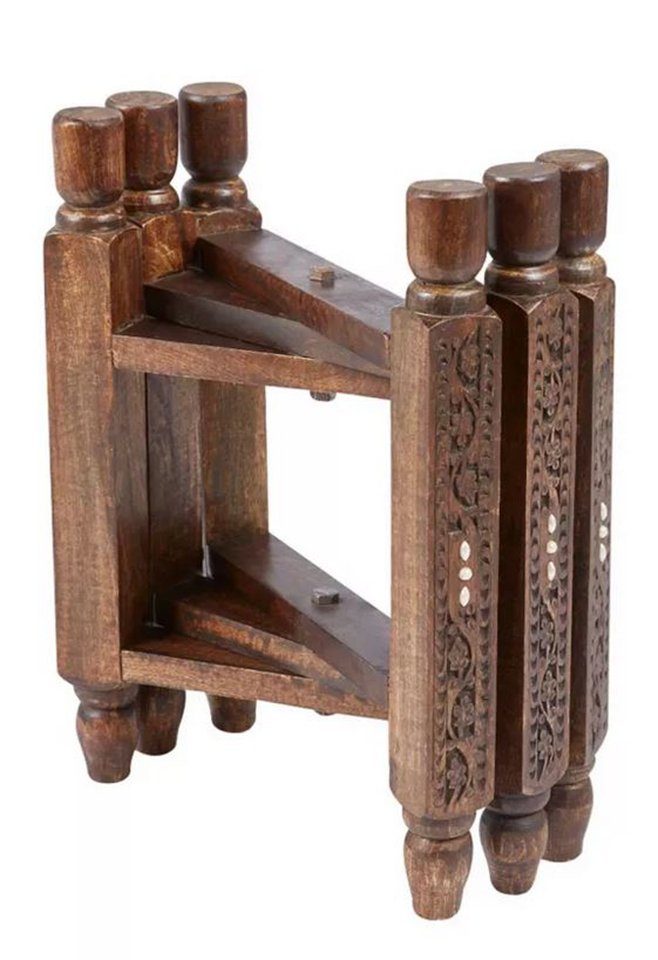 Marrakesch Orient & Mediterran Interior Beistelltisch Klapptisch Untergestell Klappbar Halab, Ablage, Gestell, Handarbeit