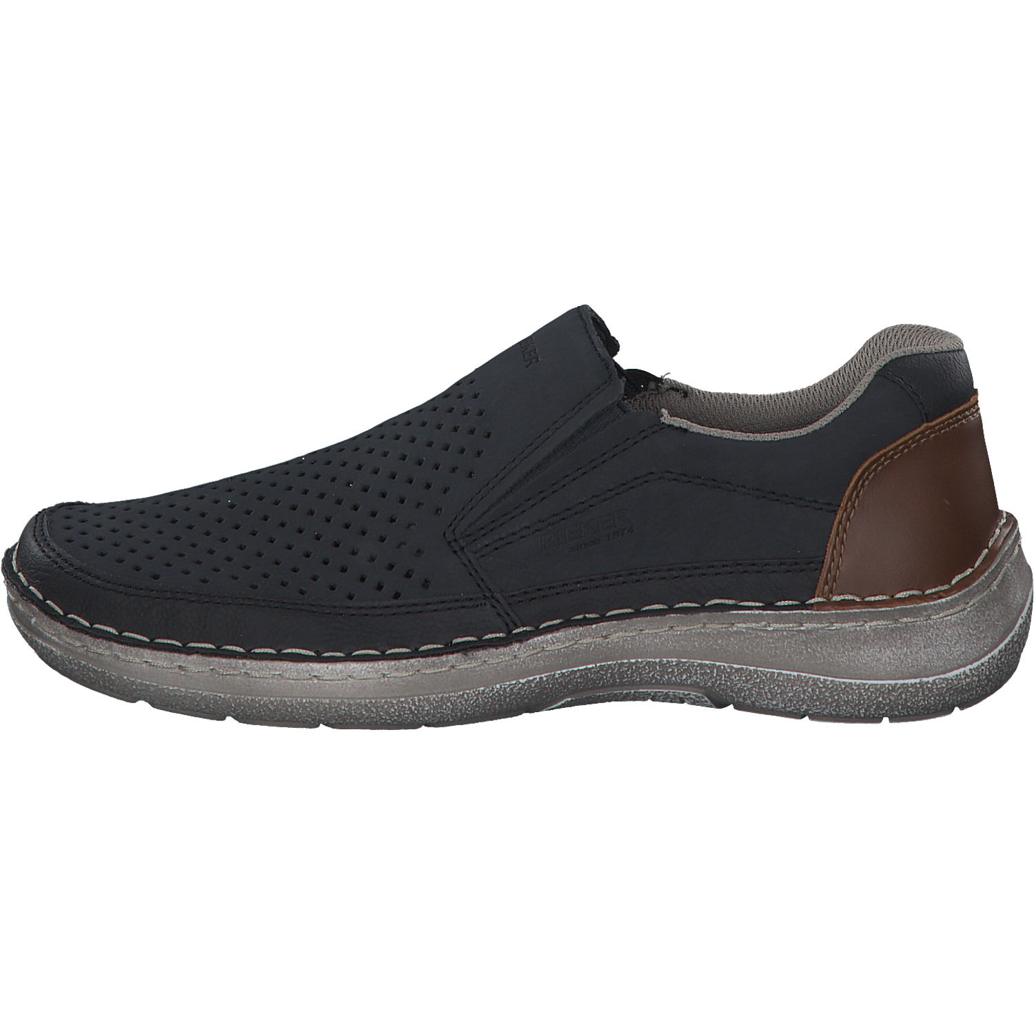 Rieker 03079, Slipper, Herren, ozean/pazifik/amaretto