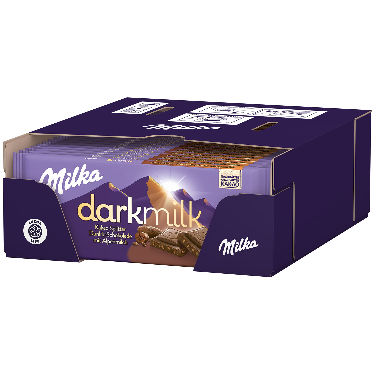 Milka darkmilk Kakao Splitter 85g