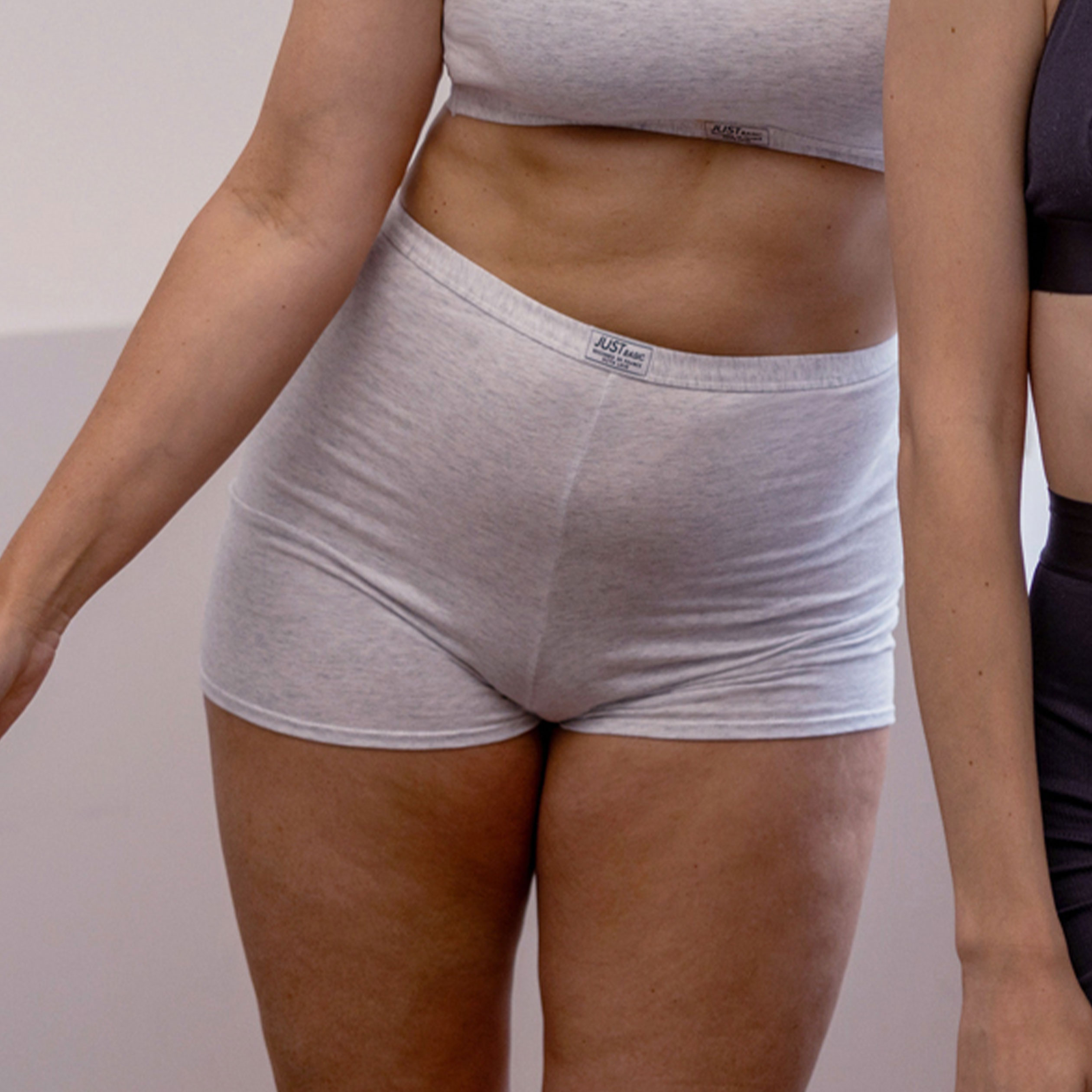 Cycliste en coton gris clair femme | La Halle