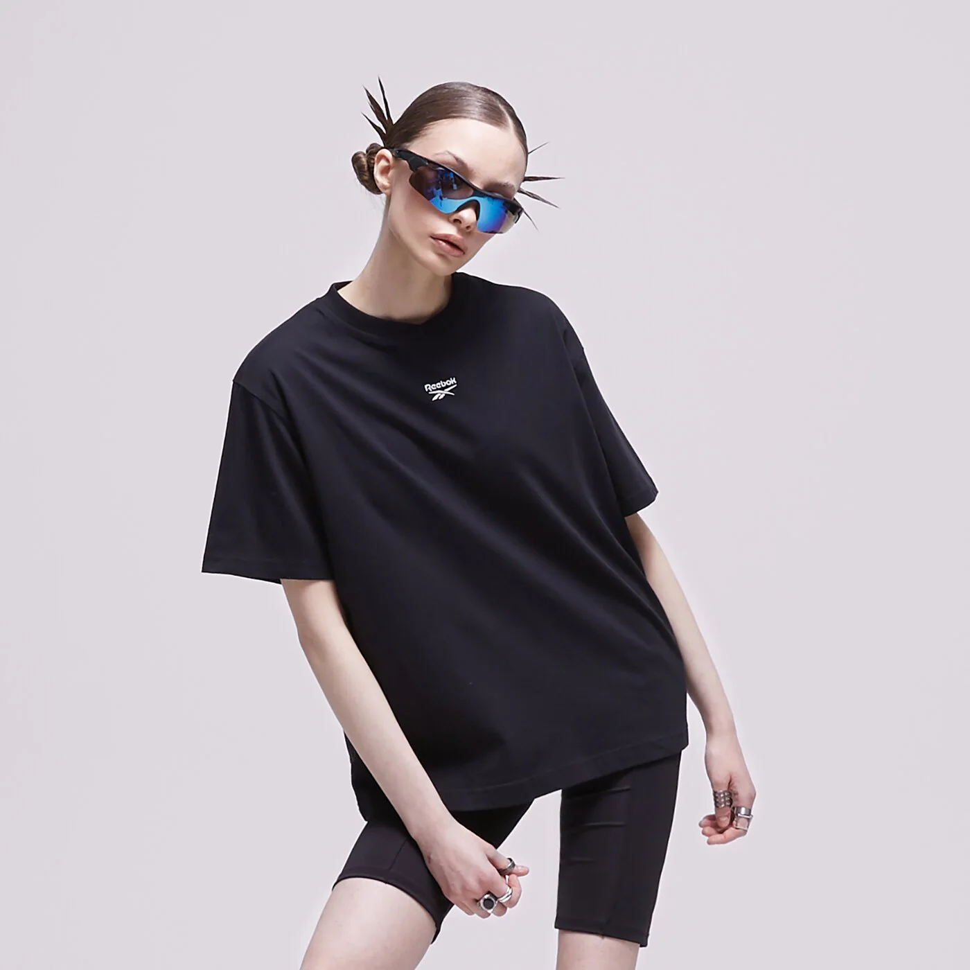REEBOK T-SHIRT CL AE RELAXED FIT TEE Schwarz