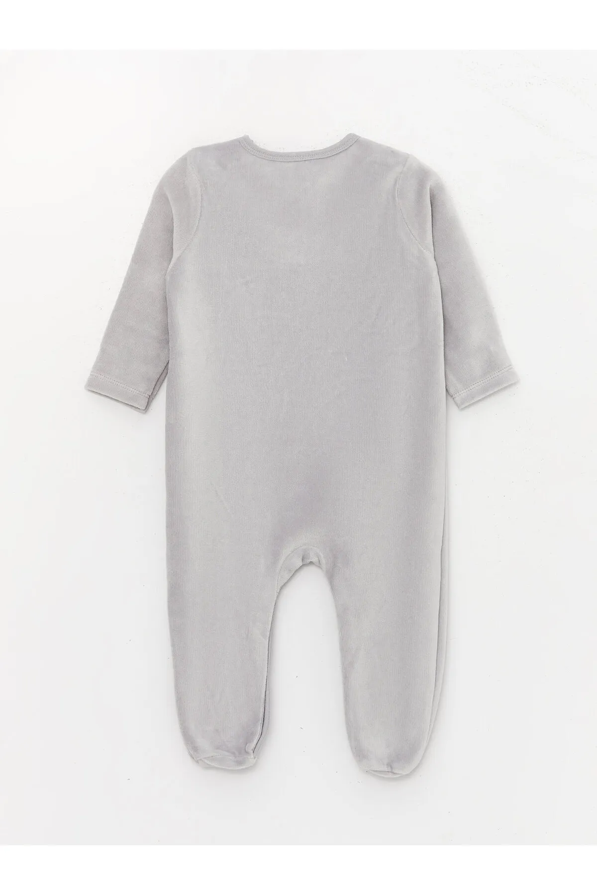 LC Waikiki  Plüsch-Overall für Babys mit Rundhalsausschnitt, langen Ärmeln und Stickerei-Detail
