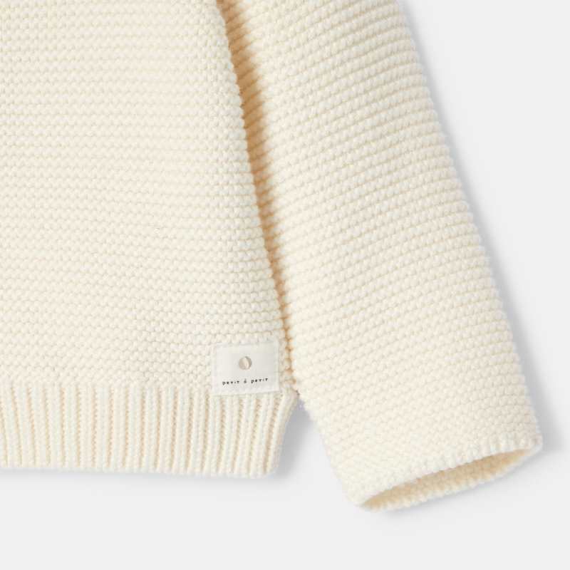 Gilet en tricot blanc naissance Absorba