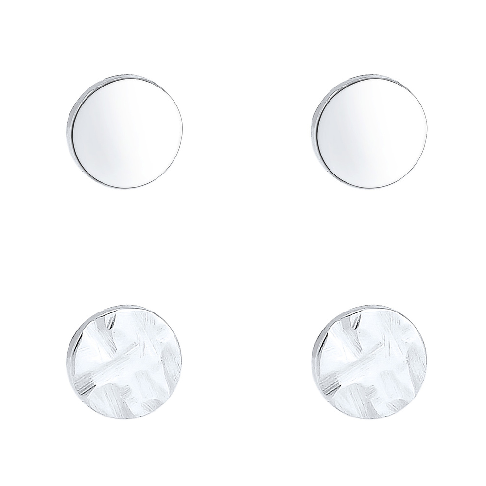 Elli Elli by Julie & Grace Boucles d'Oreilles Bouchon Battu Lisse Geo Boucles d'oreill Boucles d'oreilles