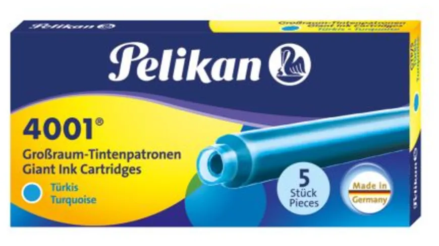 Pelikan Grossraumpatrone 4001® türkis 5 Stück