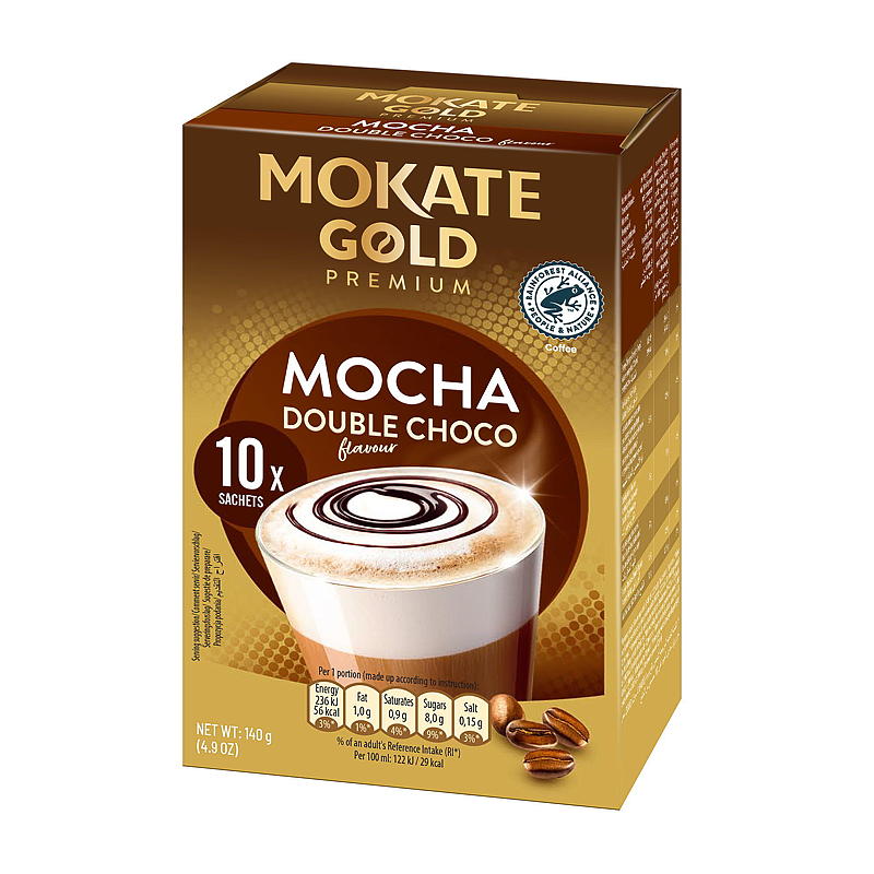 Mokate Kaffe 10 stk Premium Gold mocca Mokate