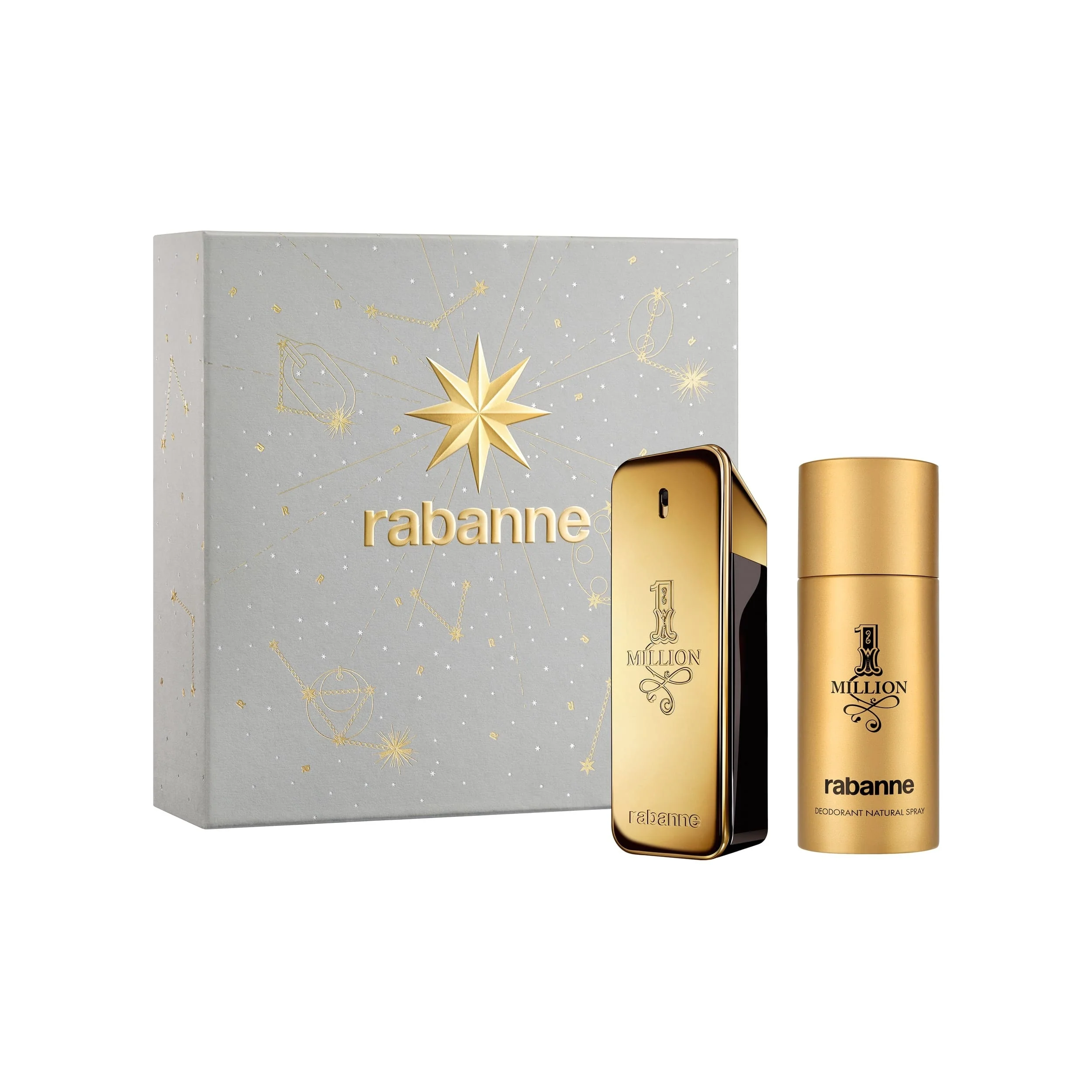 1 million gavesett 1 million Eau de Toilette + Deodorant Spray - Parfymegavesett for menn, Eau de Toilette, Deodorant Spray