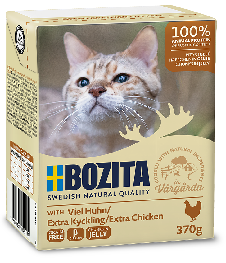 BOZITA Nassfutter BOZITA Häppchen in Gelee 6x370g Huhn