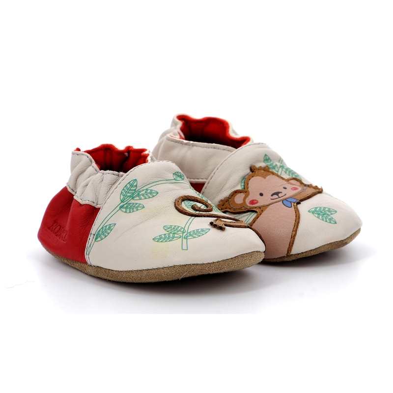Chaussons cuir tannage vegetal Acrobaticmonkey