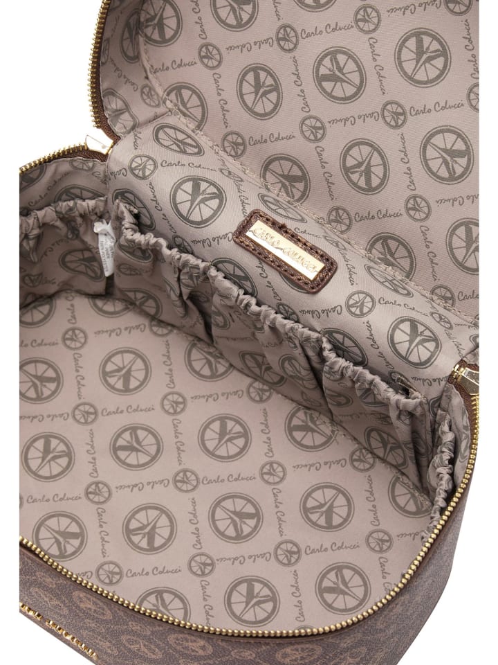Carlo Colucci Kosmetiktasche Craighero in Braun günstig kaufen onesize