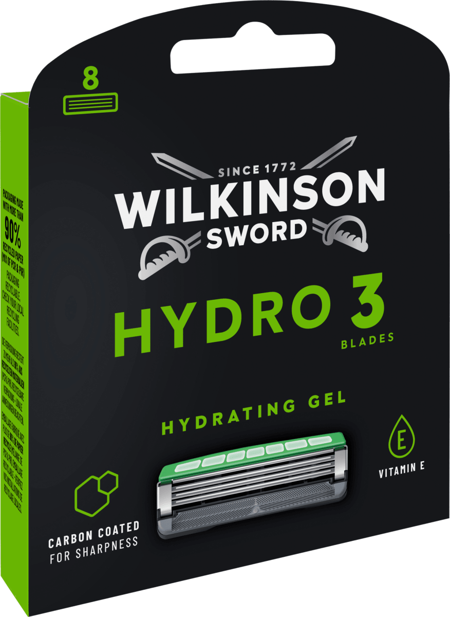 Rasierklingen, Hydro 3, 8 St