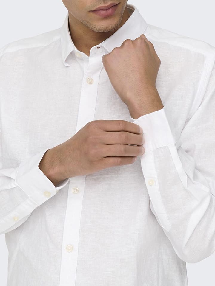 ONLY & SONS Hemd - Slim fit - in Weiß günstig kaufen